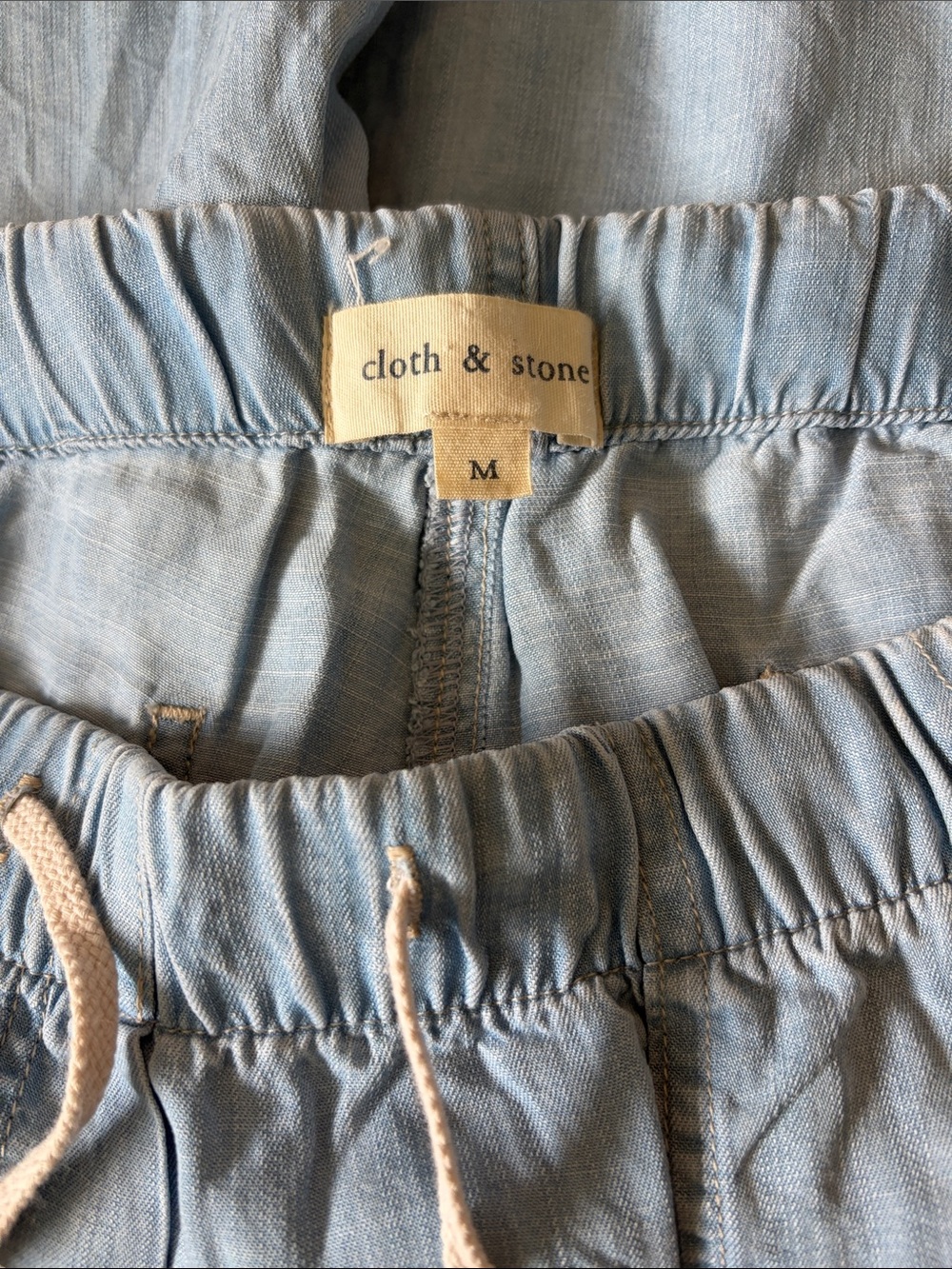 cloth & stone Light Blue Wide Leg Pants - Picture 3 of 4